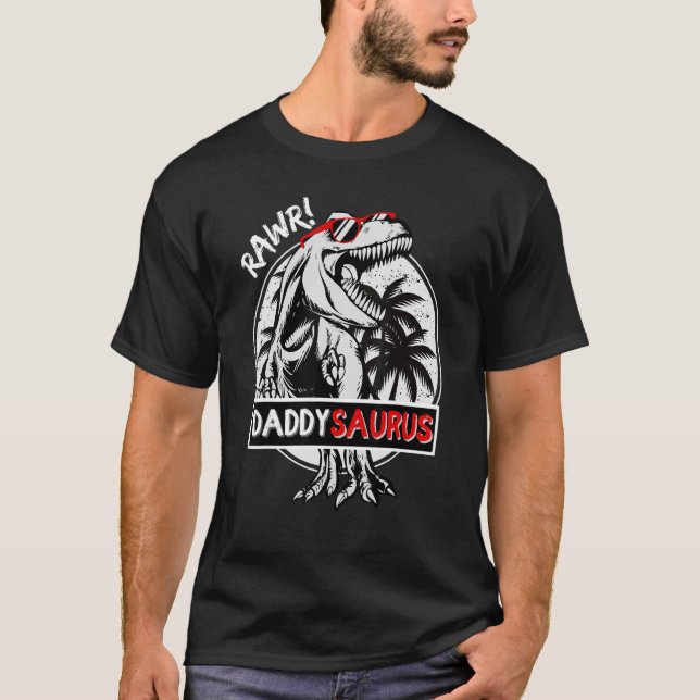 Camiseta Papi T Rex Saurus Dinosaur Daddy Saurus Padre (Anverso)