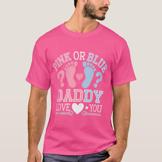 Camiseta Papi Te Amas Género Revelar Fiestas Suministros De (Anverso)