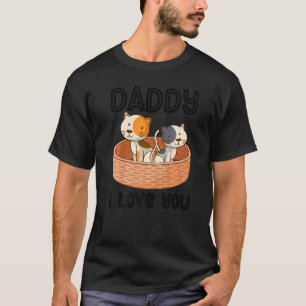 Camiseta Papi Te Quiero Gato Papá Niños Día del Padre Niño