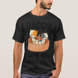 Camiseta Papi Te Quiero Gato Papá Niños Día del Padre Niño 