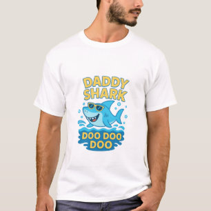 Camiseta Papi Tiburón, Doo Doo Doo-Funny y lindo Día del Pa