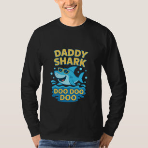 Camiseta Papi Tiburón, Doo Doo Doo-Funny y lindo Día del Pa