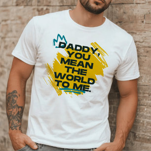 Camiseta Papi   Tipografía negrita amarilla