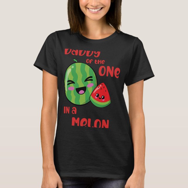 Camiseta Papi uno en un niño con melodía de cumpleaños (Anverso)