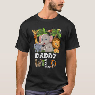 Camiseta Papi Wild Zoo Tema Cumpleaños Selva Safari Matchi