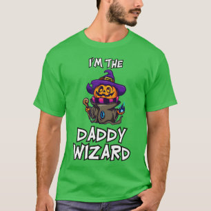 Camiseta Papi Wizard Halloween Costume familiar coincidente