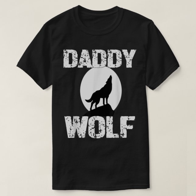 Camiseta Papi Wolf Shirt Matando a la tribu de la familia W (Diseño del anverso)