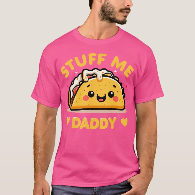 Camiseta Papi Y Yo Me Meto Papi Taco Para Comilones Travies (Anverso)