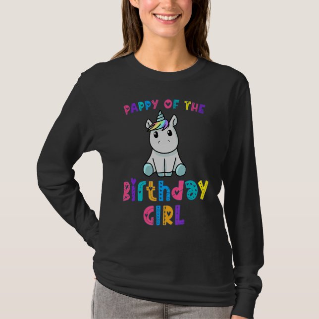 Camiseta Papía del Chica de la Princesa de Cumpleaños Dabbi (Anverso)