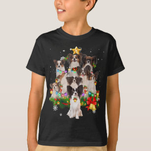 Camiseta Papillon Christmas Tree ilumina un regalo divertid
