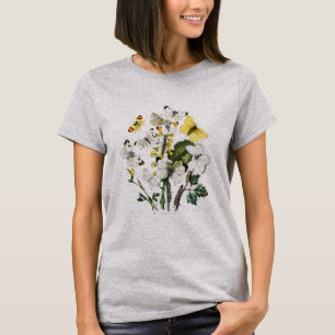 Camiseta Papillon de mariposa vintage Ilustracion antiguo