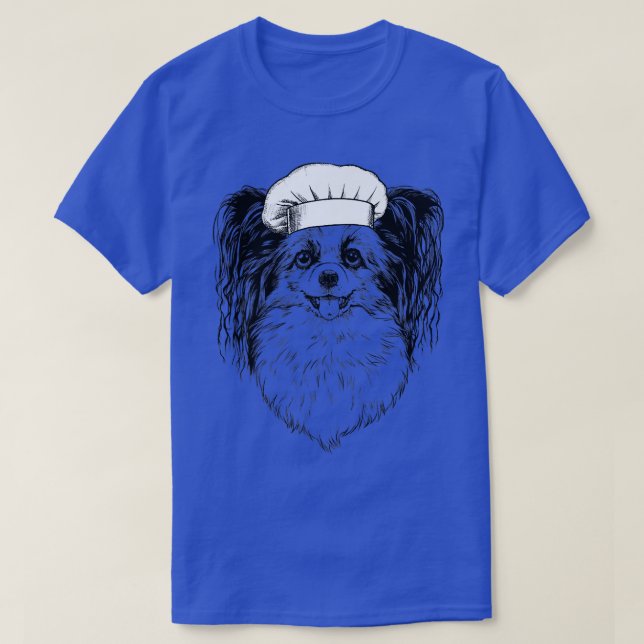 Camiseta Papillon Dog Cocina divertida del chef Cook (Diseño del anverso)