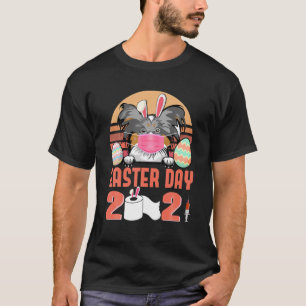 Camiseta Papillon Dog Face Mask Rabbit Bunny Egny Easter Da