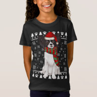 Papillon Dog Santa Hat Xmas Navidades feos