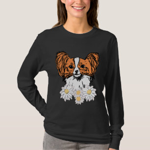 Camiseta Papillón naranja con flores