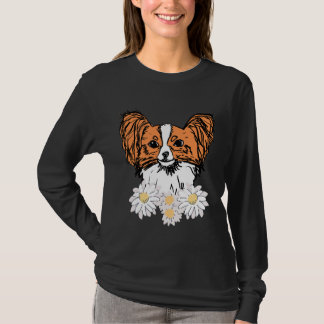 Camiseta Papillón naranja con flores