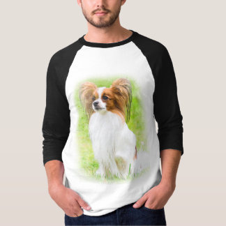 Camiseta papillon, papilón, papillón, papillón, perro