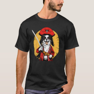 Camiseta Papillon Pirate Funny Dog Captain