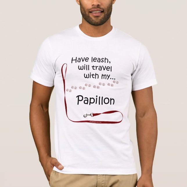 Camiseta Papillon Travel Leash (Anverso)