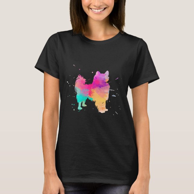 Camiseta Papillon Watercolor Paint Splat (Anverso)