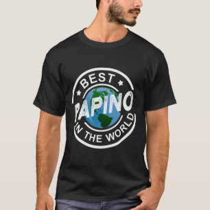 Camiseta Papino Mejor Para Los Hombres En El Mundo Papi Ita