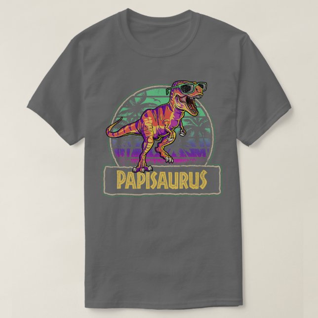 Camiseta Papisaurus T Rex Dinosaur Papi Saurus (Diseño del anverso)