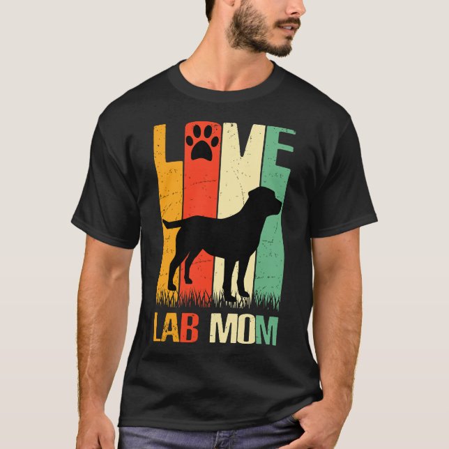 Camiseta Papla Cuta Imprimir Labrador Recuperador De Labora (Anverso)