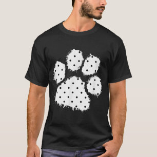 Camiseta Papla de perro de polka cúrcuma Imprimir palo de s