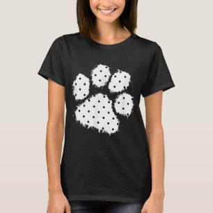Camiseta Papla de perro de polka cúrcuma Imprimir palo de s
