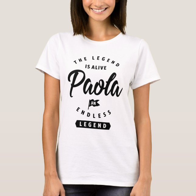 Camiseta Papola nombre personalizado regalo de cumpleaños (Anverso)