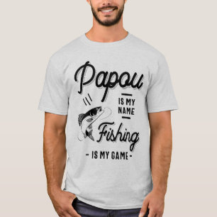 Camiseta Papou Gift - La pesca es mi Día del Padres