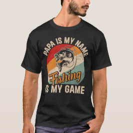 Camiseta Pappas mi nombre pescando el juego significa camis