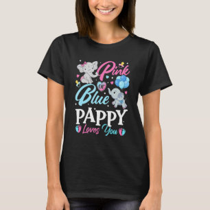 Camiseta Pappía rosa azul elefante ama a su bebé Revea