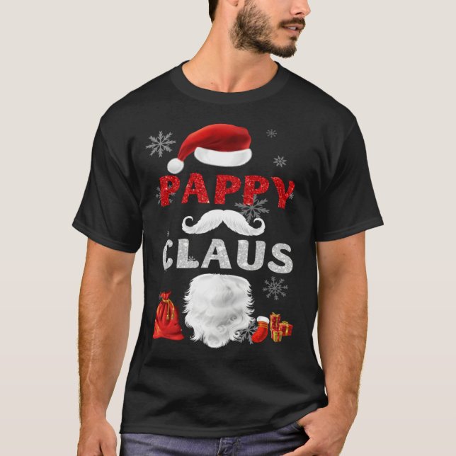 Camiseta Pappy Claus Matching Family Christmas Santa (Anverso)