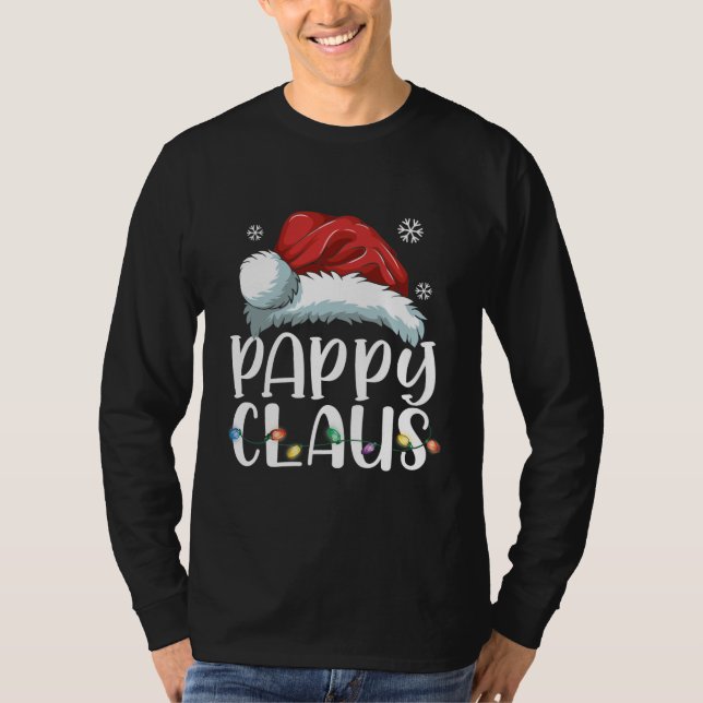 Camiseta Pappy Claus Shirt Christmas Pajama Family (Anverso)