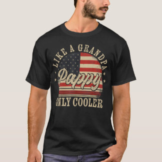 Camiseta Pappy Como Un Abuelo Solamente Pappía Más Fría El 