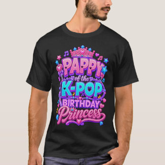 Camiseta Pappy de la Princesa de Cumpleaños de K-Pop Música