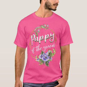 Camiseta Pappy De Las Mamáes Papíacas Del Partido Boda Groo