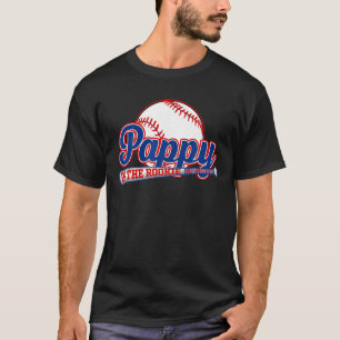 Camiseta Pappy De Rookie Del Año Primer Cumpleaños Béisbol