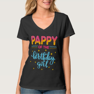 Camiseta Pappy Del Chica De Cumpleaños Dulce Donut Doughnut