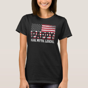 Camiseta Pappy el hombre leyenda del mito de la bandera est