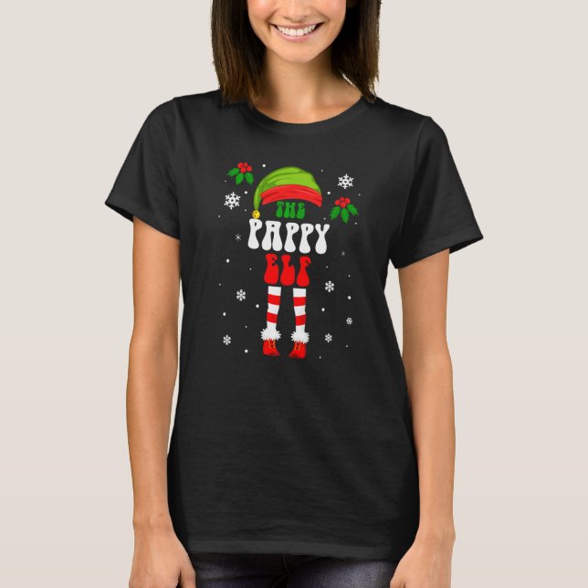 Camiseta Pappy Elf Grupo Familiar Combinado Navidad Fiesta  (Anverso)