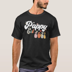 Camiseta Pappy Est 2023 Retro Groovy New Pappy