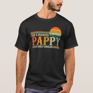 Camiseta Pappy Like A Grandpa Only Retro Vintage Cooler