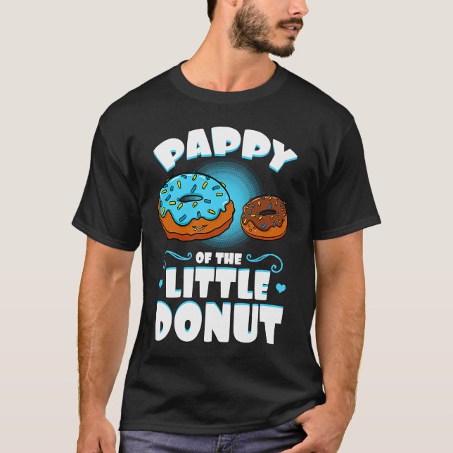 Camiseta Pappy Of The Little Donut Gender Reveal Announceme (Anverso)