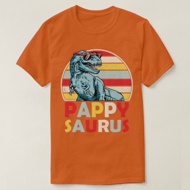 Camiseta Pappy Saurus Daddy Saurus Shirt Daddysaurus Shirt  (Diseño del anverso)