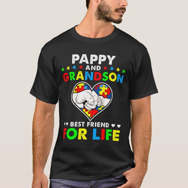 Camiseta Pappy Y El Mejor Amigo Del Autismo De La Vida Awa (Anverso)