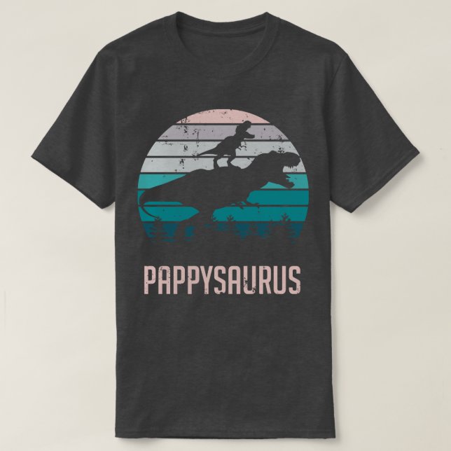 Camiseta Pappysaurus TRex Dinosaur (Diseño del anverso)