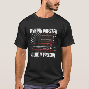 Camiseta Papster de pesca bandera de EE. UU. del 4 de julio