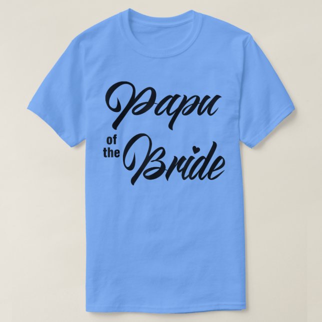 Camiseta Papu Of Bride Wedding Party Matching Bridal Party  (Diseño del anverso)